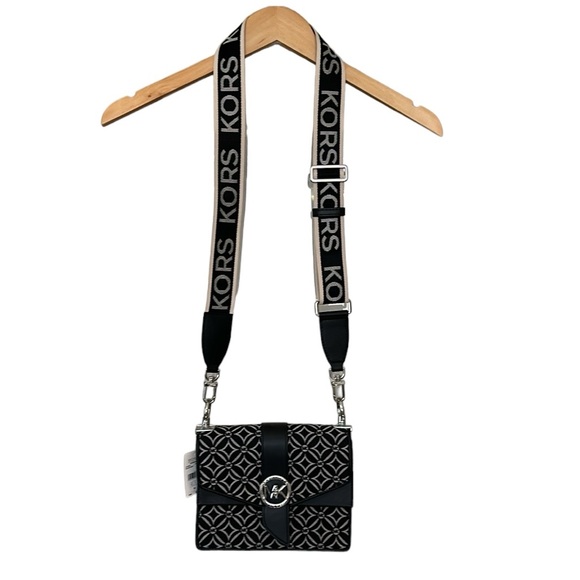 Greenwich Small Logo Jacquard Crossbody Bag - Picture 3 of 13